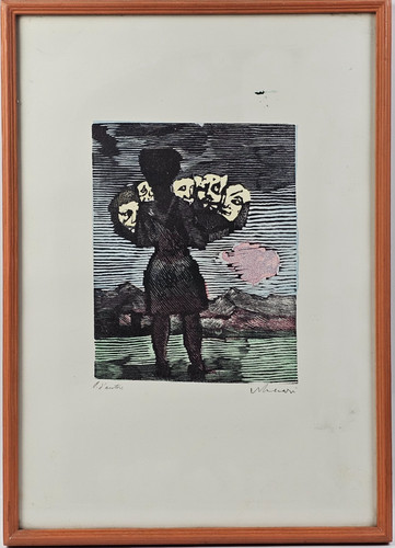 Mino maccari linoleografia - maccari,