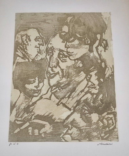 Quadro litografia mino maccari - mino,