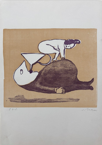 Mino maccari litografia - maccari,
