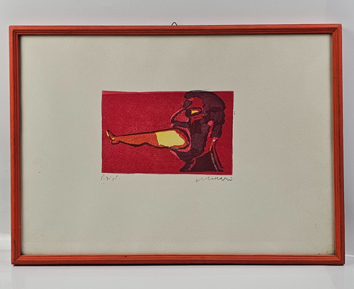 Mino maccari linoleografia - maccari,